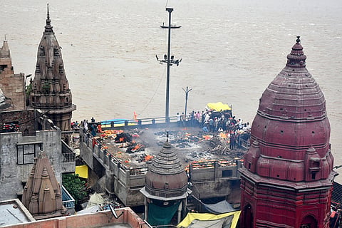 Rise in water level of Ganga river