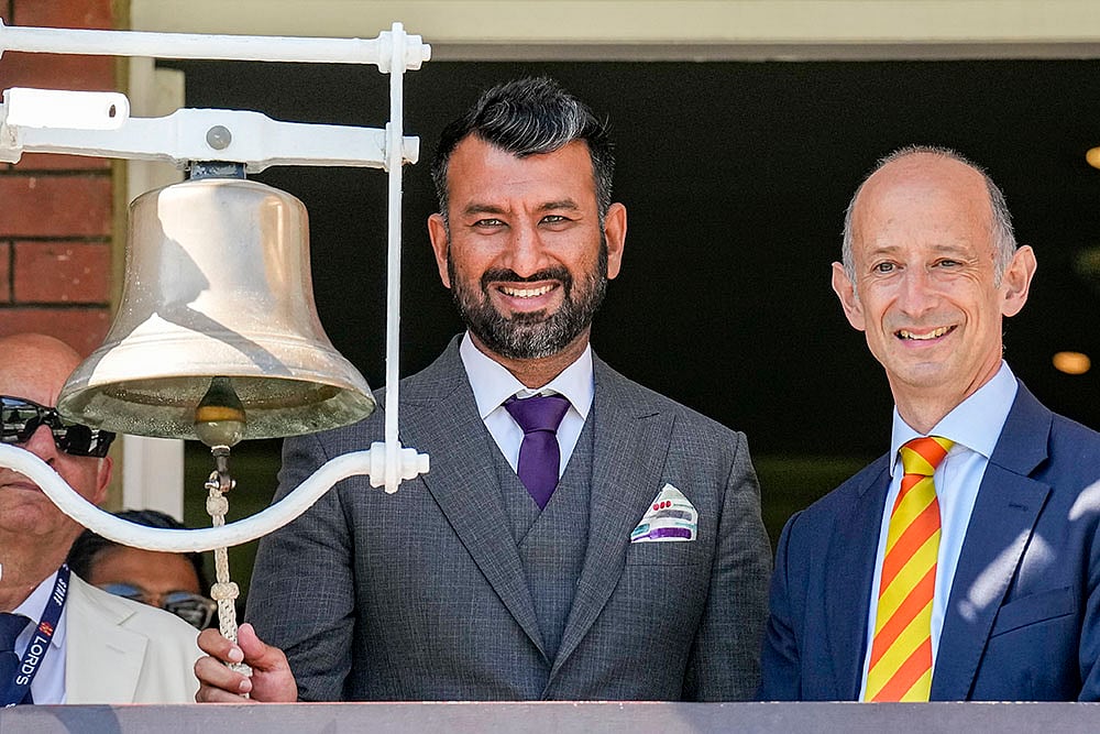 Indias tour of England IND vs ENG 3rd Test Day 3 at Lords cricket ground_Cheteshwar Pujara