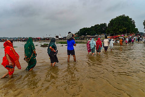 Increase in water level of Ganga river