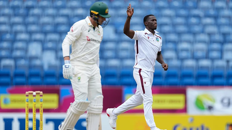 West Indies vs Australia 2nd Test Shamar Joseph Pat Cummins AP
