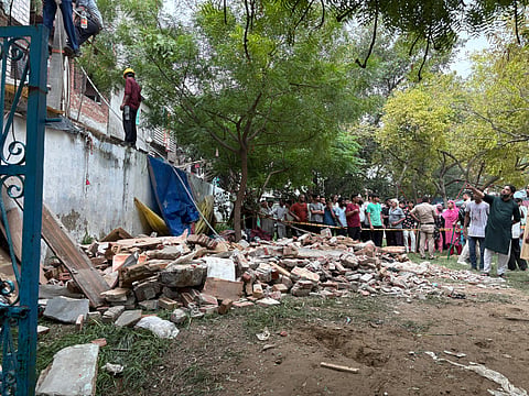 Delhi janata colony building collapse