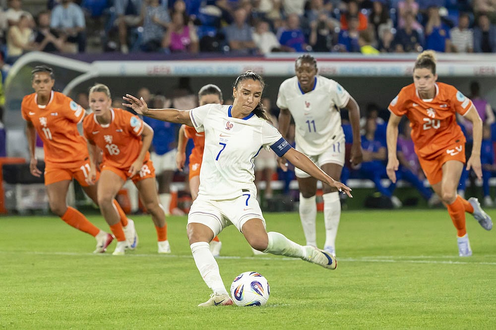 UEFA Womens Euros 2025  Netherlands vs France soccer group D match photo: Sakina Karchaoui