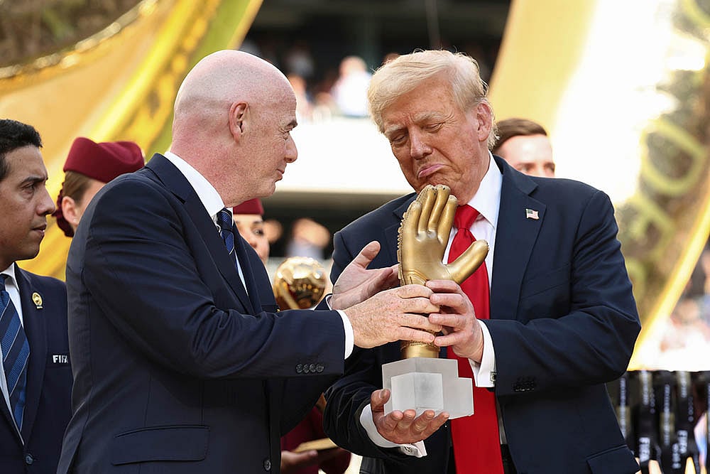 FIFA Club world cup 2025 soccer Chelsea vs PSG Final Match photos: FIFA president Gianni Infantino