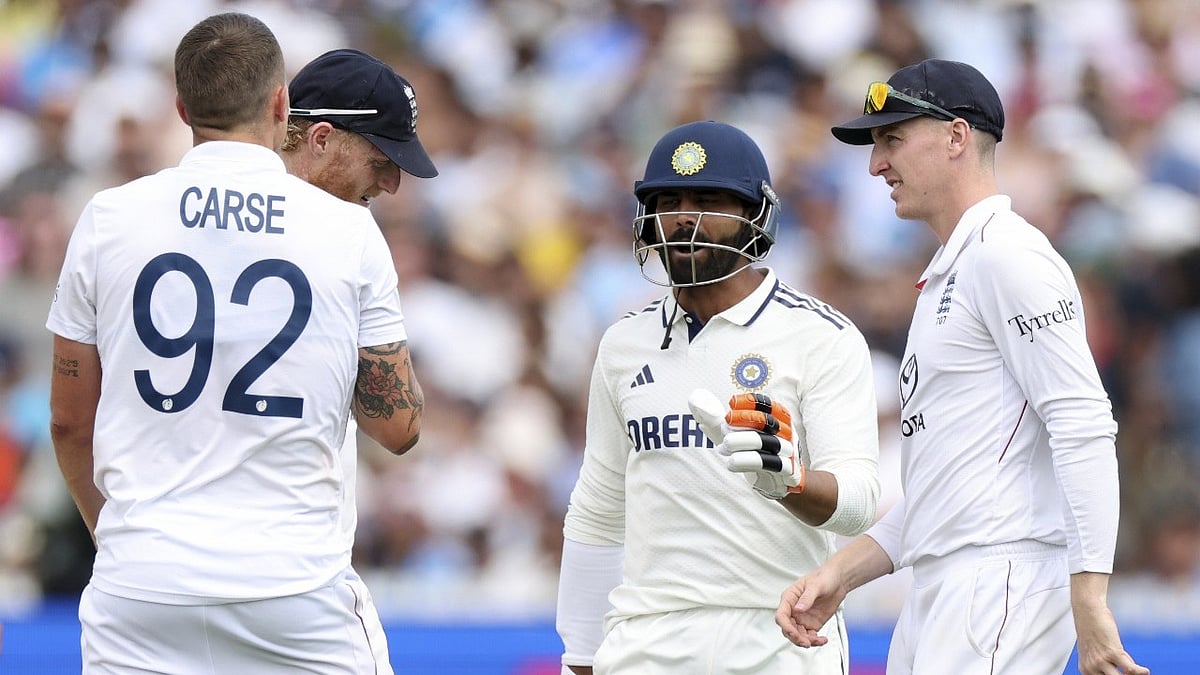 AP Photo : Ravindra Jadeja, second right, in the thick of action.
