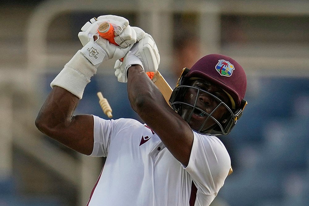 West Indies vs Australia 3rd Test cricket match Day 2 at Sabina Park in Kingston_Shamar Joseph