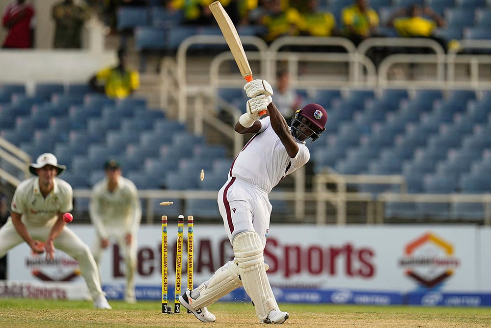 West Indies vs Australia 3rd Test cricket match Day 2 at Sabina Park in Kingston_Shamar Joseph