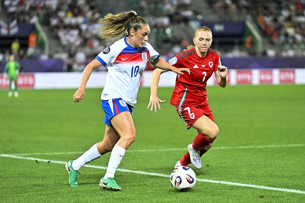 UEFA Womens Euros 2025 England vs Wales soccer group D match photo:  Ella Toone