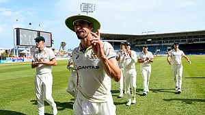 Mitchell Starc took figures of 6-9 on a remarkable day of action