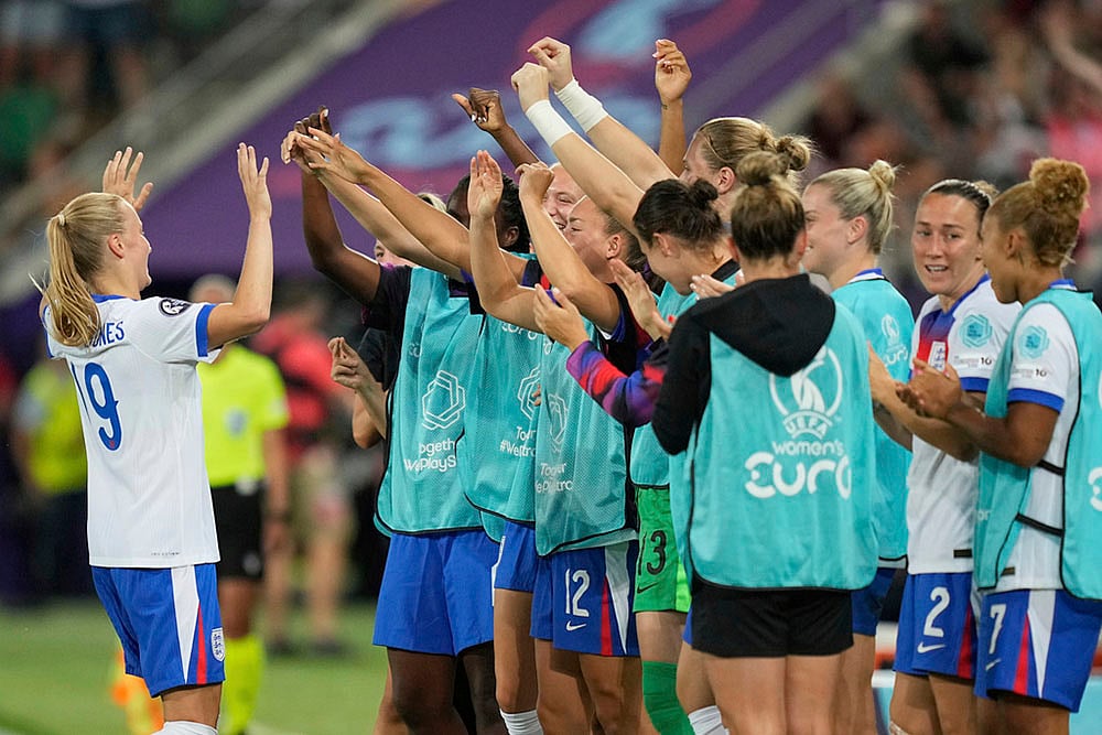 UEFA Womens Euros 2025 England vs Wales soccer group D match photo:  Aggie Beever-Jones