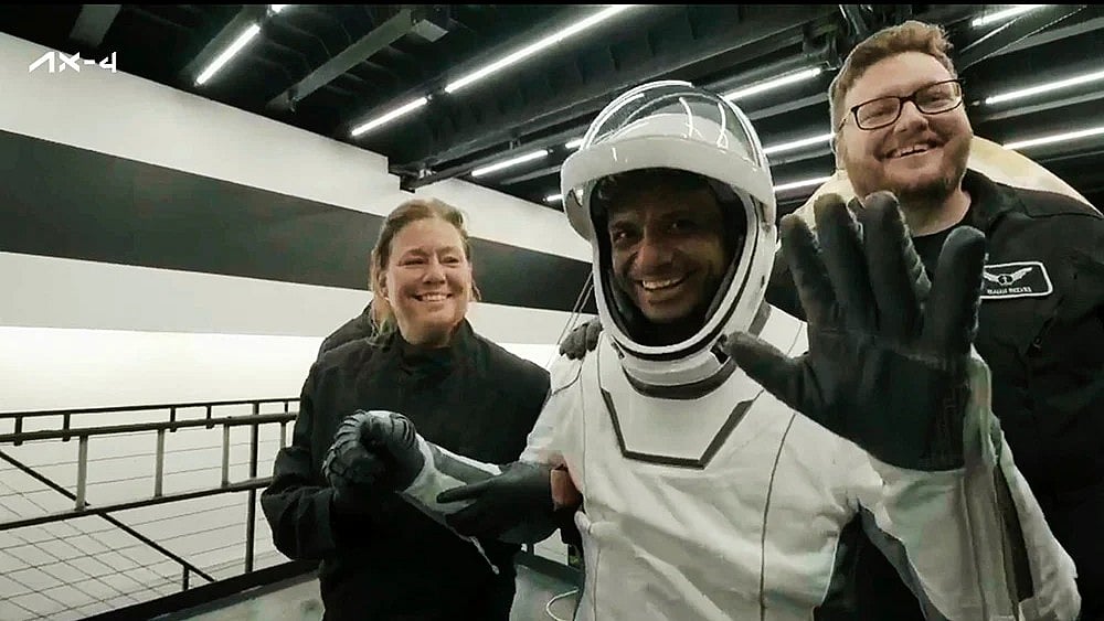 | Photo: SpaceX via AP : Group Captain Shubhanshu Shukla and the Axiom-4 crew made a successful splashdown in the Pacific Ocean