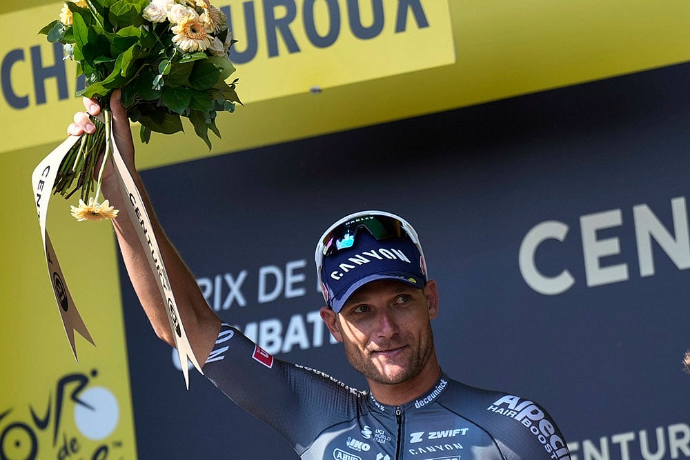 2025 Tour de France cycling race stage 9 photo_most combative rider Belgiums Jonas Rickaert
