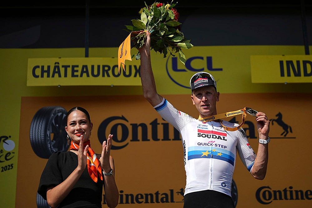 2025 Tour de France cycling race stage 9 photo_Stage winner Belgiums Tim Merlier