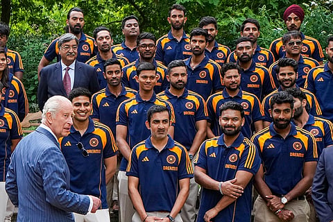Indian men's, women's cricket teams meet King Charles III