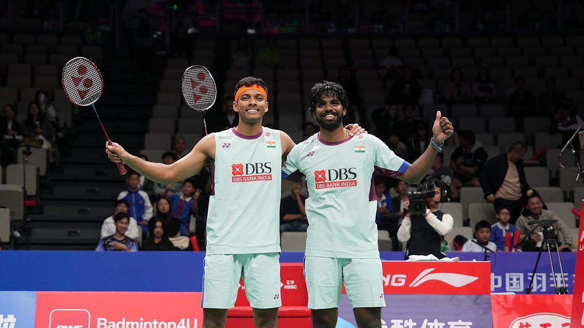 Indian top Badminton pair of Satwiksairaj Rankireddy and Chirag Shetty. - Photo: X | Satwiksairaj Rankireddy