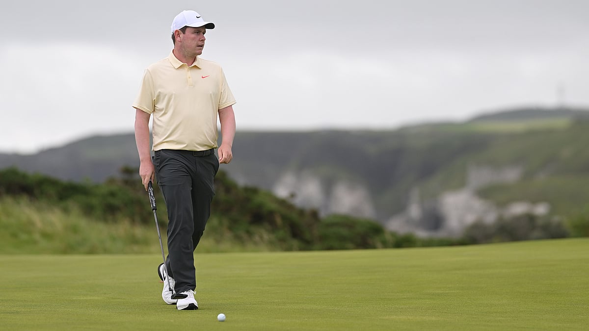 Robert MacIntyre pictured during a practice round at Royal Portrush