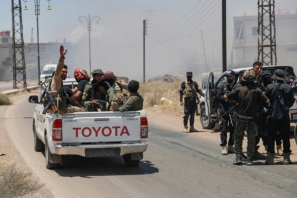 Syria Clashes between government troops and Druze militias