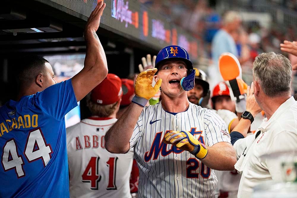 MLB baseball All-Star game American League vs National League: New York Mets Pete Alonso