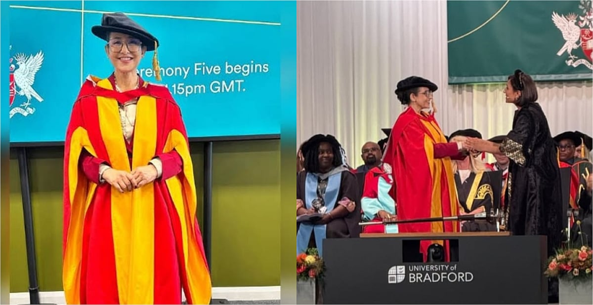 Instagram/Manisha Koirala : Manisha Koirala receives doctorate by the University of Bradford