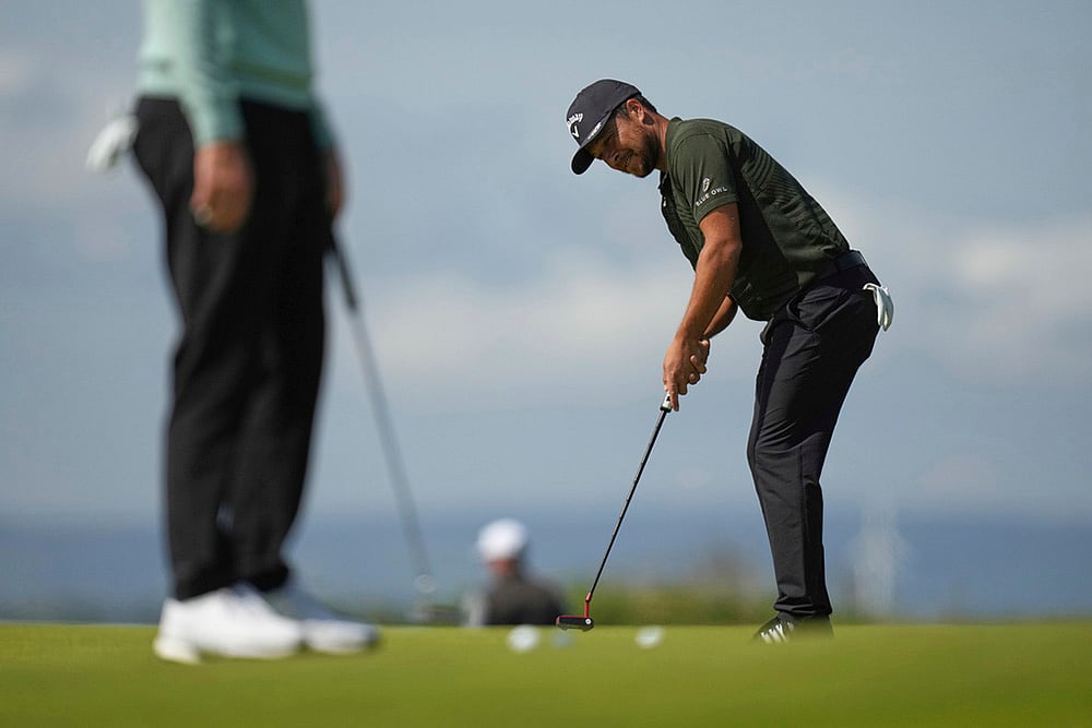 2025 British Open Golf Championship practice round photos: Xander Schauffele of the US