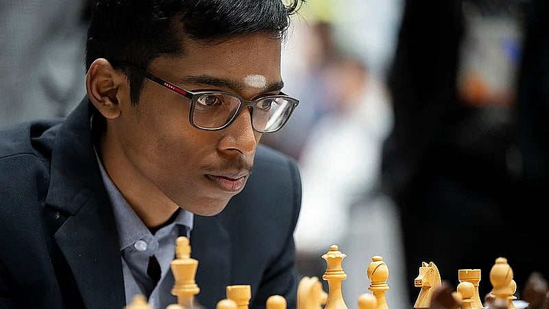 File : Freestyle Chess 2025: R Praggnanandhaa is tied for the first spot in his group with Uzbekistan's Nodirbek Abdusattorov.