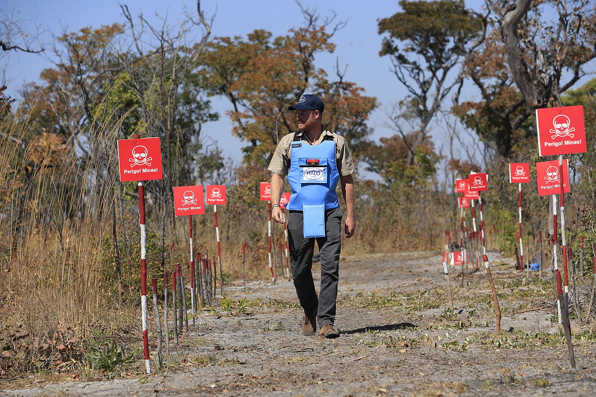 AP : Prince Harry in Diana's footsteps with landmine walk in Angola