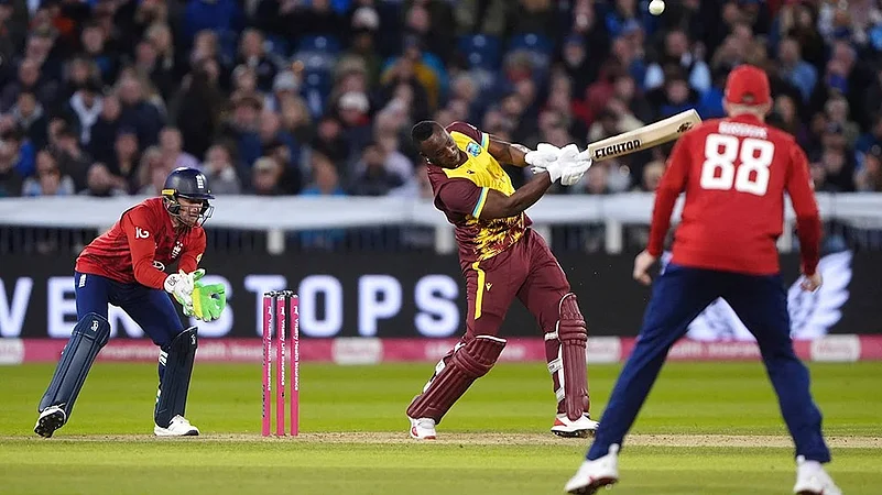 Britain T20 Cricket England vs West Indies 1st Twenty20 photo_ Andre Russell