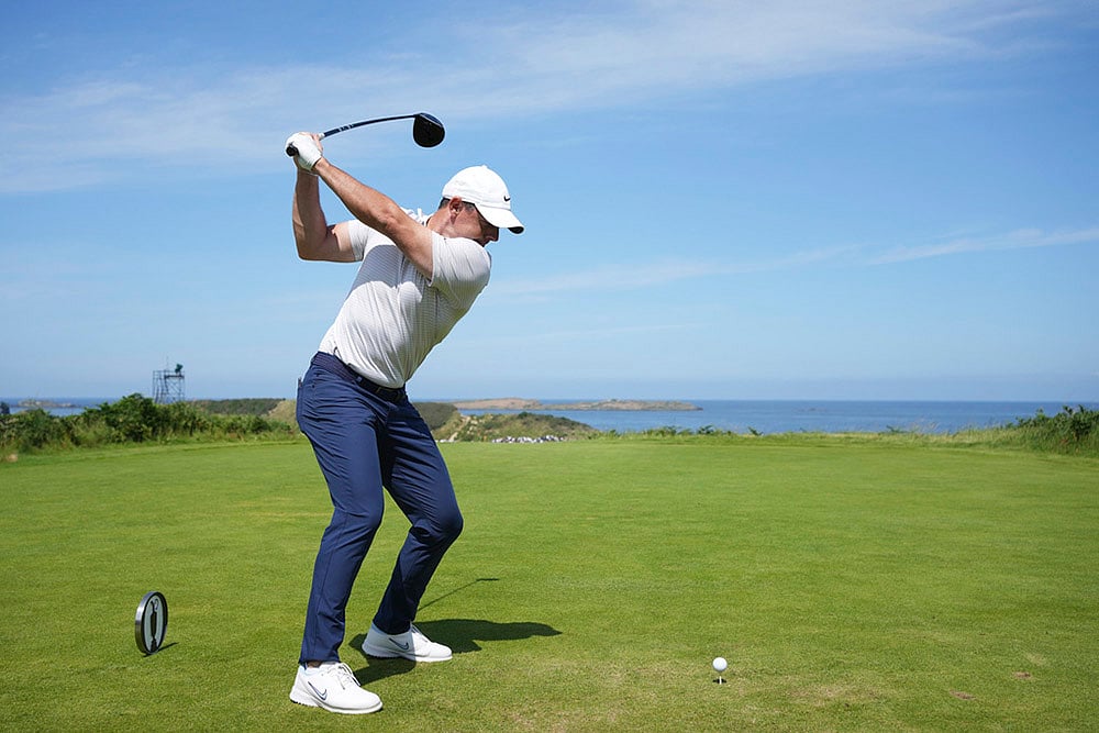 | Photo: AP/Jon Super : The Open Golf 2025 practice round