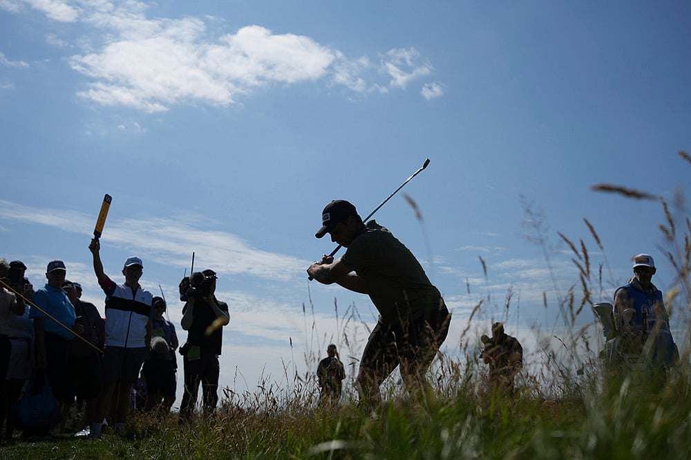 2025 British Open Golf Championship practice round photos: Viktor Hovland of Norway