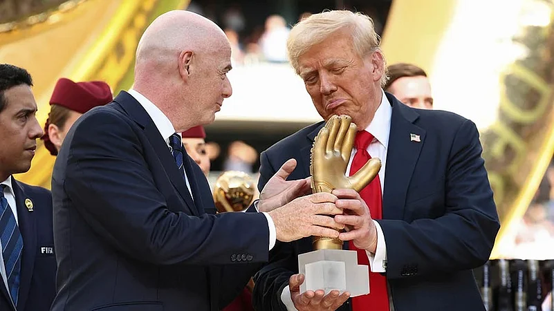 FIFA Club world cup 2025 soccer Chelsea vs PSG Final Match photos: FIFA president Gianni Infantino