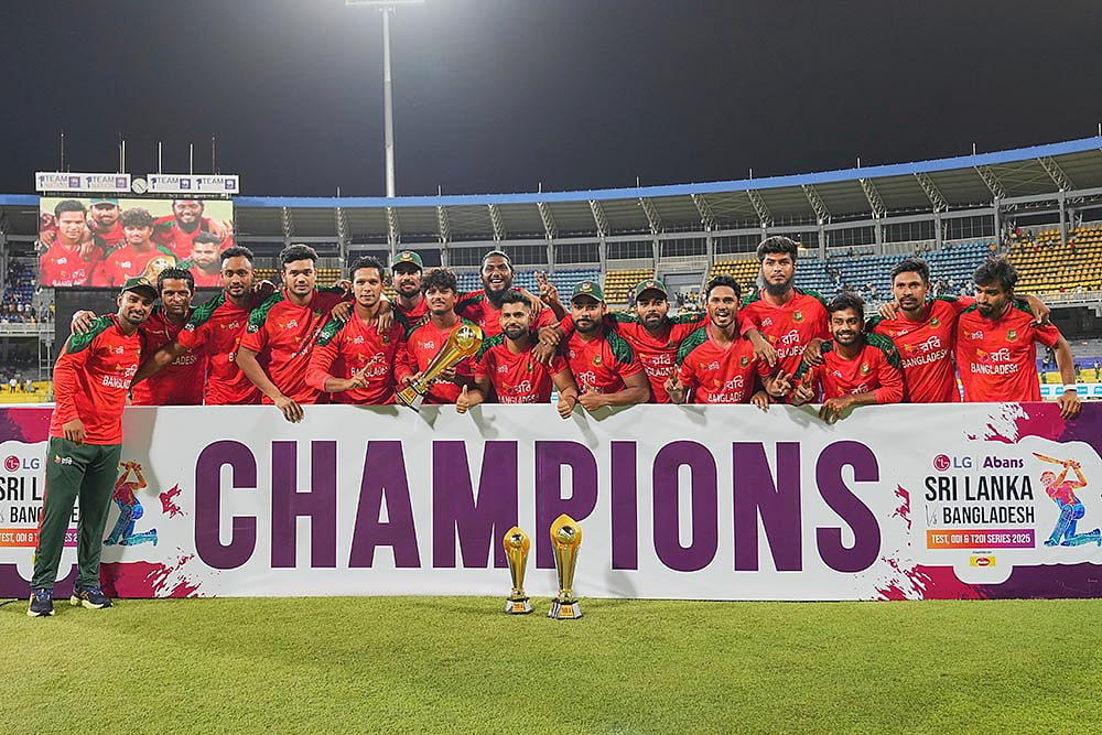 | Photo: AP/Eranga Jayawardena : Sri Lanka vs Bangladesh 3rd T20I