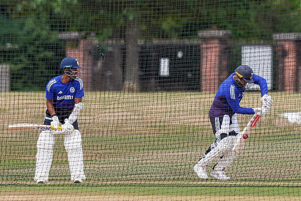 IND vs ENG 4th test Cricket match India training at The County Ground Beckenham_Abhimanyu Easwaran