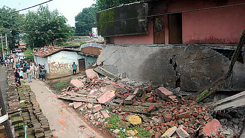 File photo : Roof collapses in school