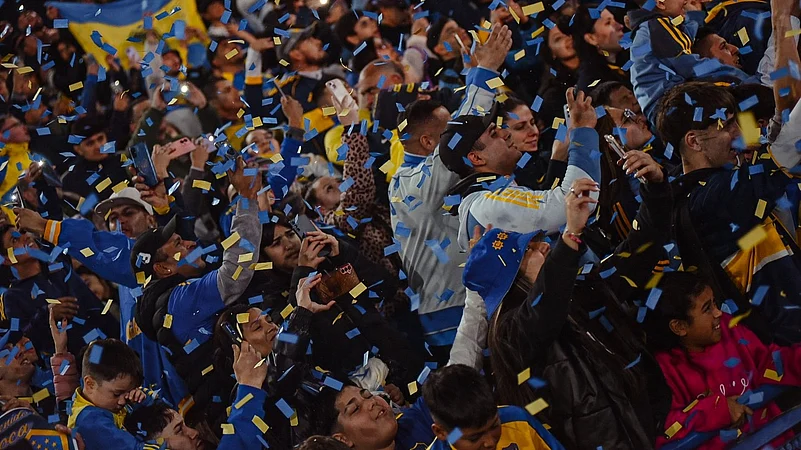 Boca Juniors fans file photo