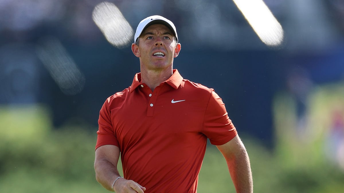 Rory McIlroy in action on Saturday