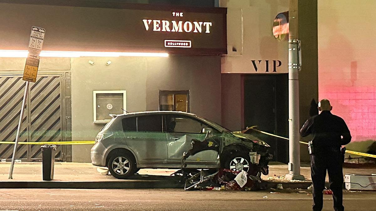 At least 30 injured, three critically, after vehicle barrels into nightclub queue.