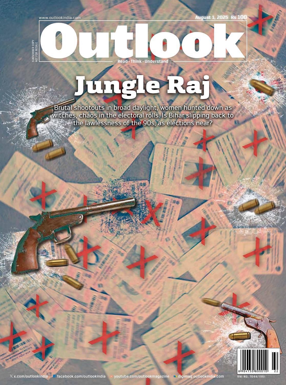  Vikas Thakur : Outlook Magazine Issue 'Jungle Raj'|