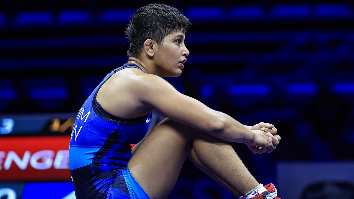 File/United World Wrestling : Antim Panghal beat Russia's Natalia Malysheva to win the 53kg final in Hungary.