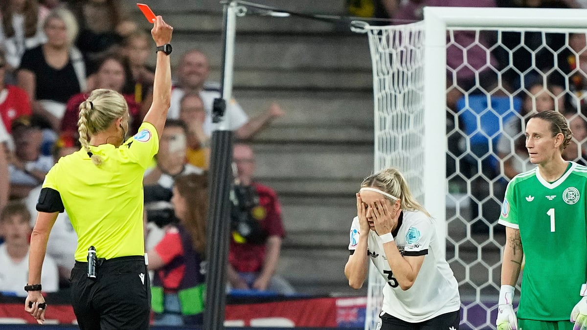 France vs Germany, UEFA Womens Euro 2025 quarter-final Kathrin Hendrich AP Photo