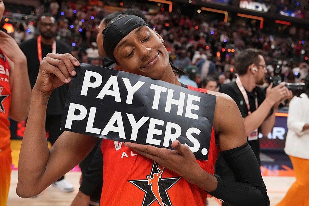 WNBA All-Star basketball game Team Clark vs Team Collier_Washington Mystics Brittney