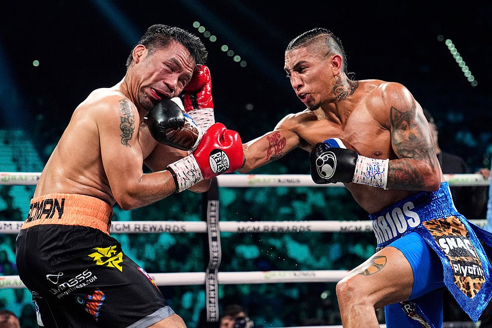 Welterweight title boxing Mario Barrios vs Manny Pacquiao Boxing photo: 6