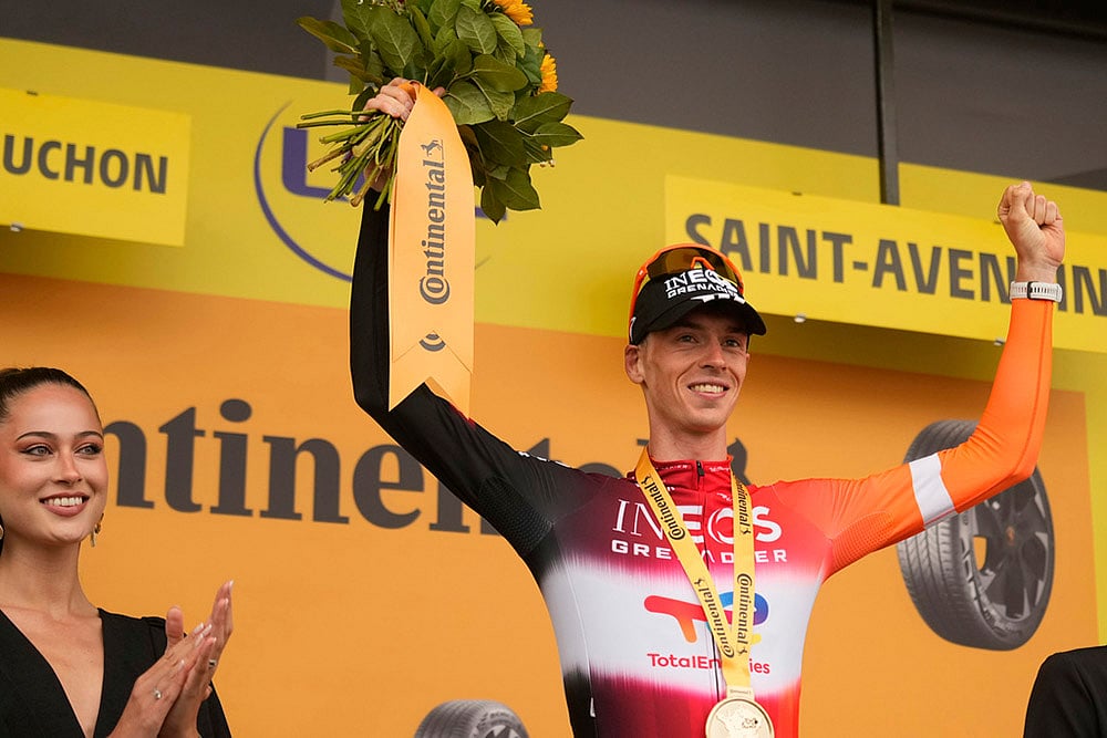 Tour de France cycling race Fourteenth stage photos: Netherlands Thymen Arensman