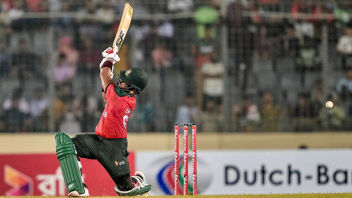 Parvez Hossain Emon hit an unbeaten half-century for Bangladesh
