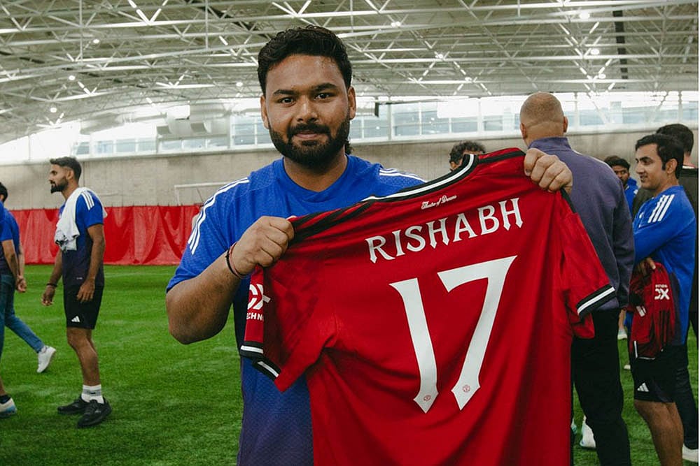 | Photo Courtesy: BCCI  : Manchester United X Team India Collab