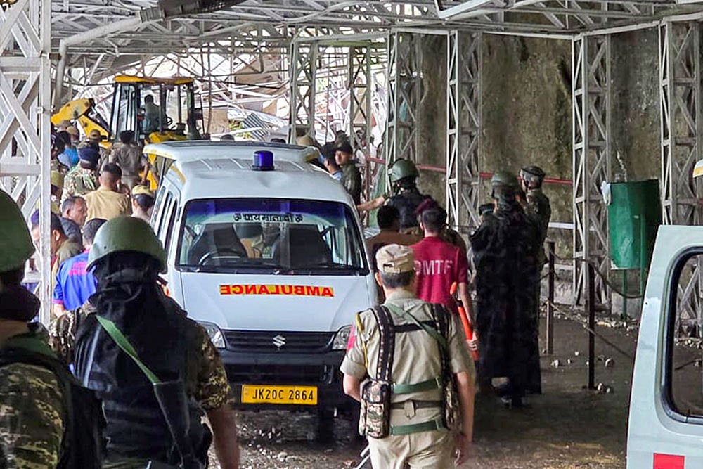 | Photo: PTI : Representative image: Landslide in J-K’s Reasi