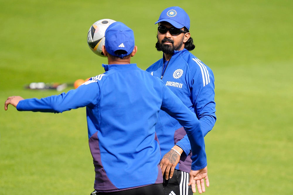 Indias tour of england IND vs ENG 4th Test Indian cricket team practice photos:  KL Rahul