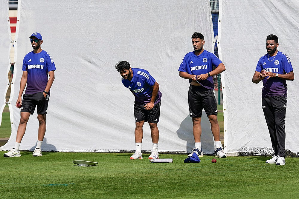 Indias tour of england IND vs ENG 4th Test Indian team practice: Prasidh Krishna, Shardul Thakur