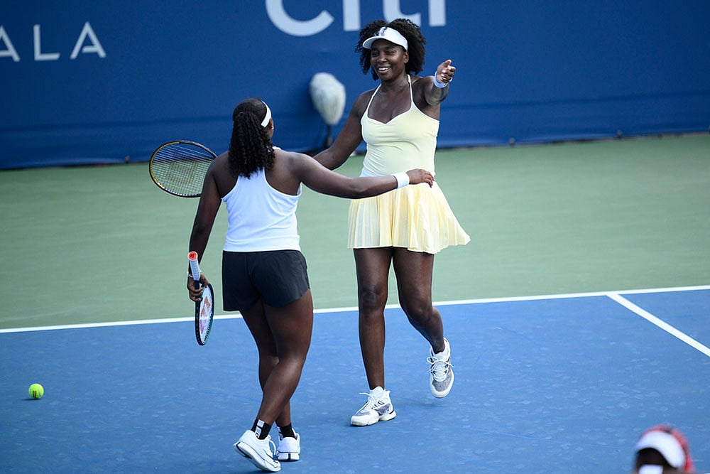 Citi Open Tennis Tournament  Venus Williams and Hailey Baptiste