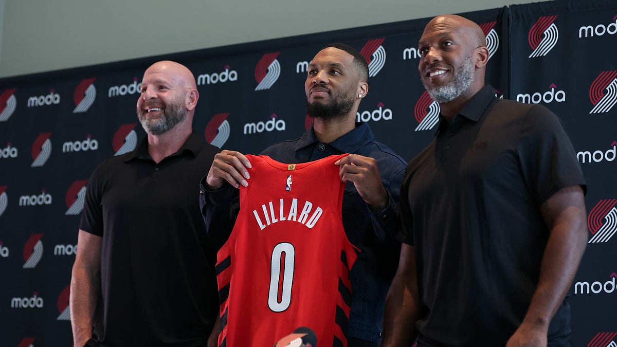 File : Portland Trail Blazers' Damian Lillard.