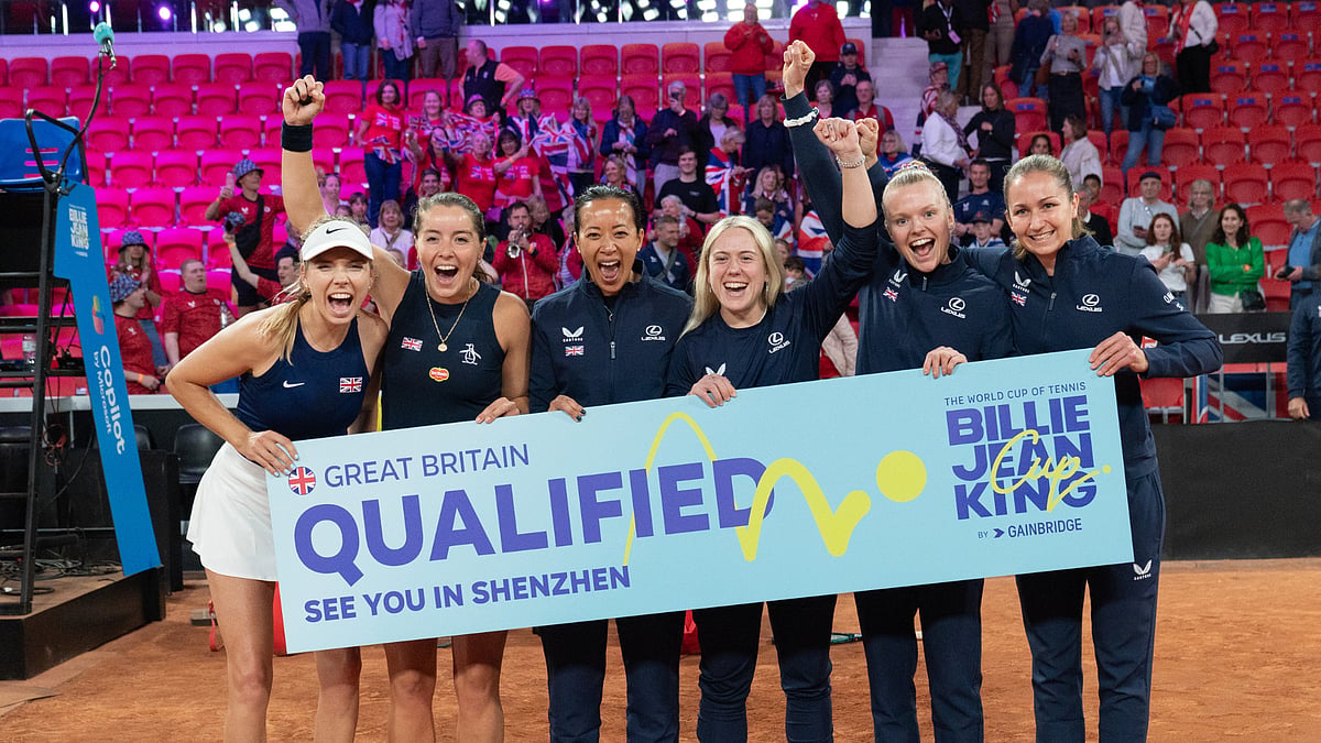 File : Great Britain at the Billie Jean King qualifiers in April.