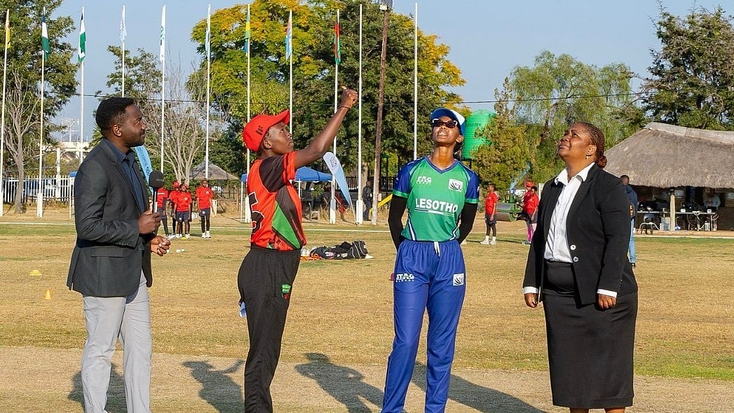 Instagram/Botswana Cricket : Malawi Vs Lesotho Live Streaming, ICC Women’s T20 World Cup Africa Qualifier Division 2: Captains Ketrina Chingaipe and Maneo Nyabela at the toss.